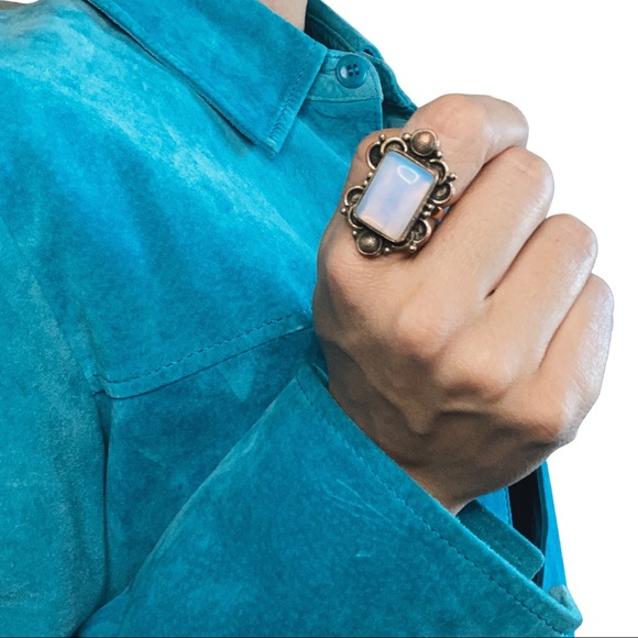 Pendleton Turquoise Suede Jacket - Picture 4 of 8